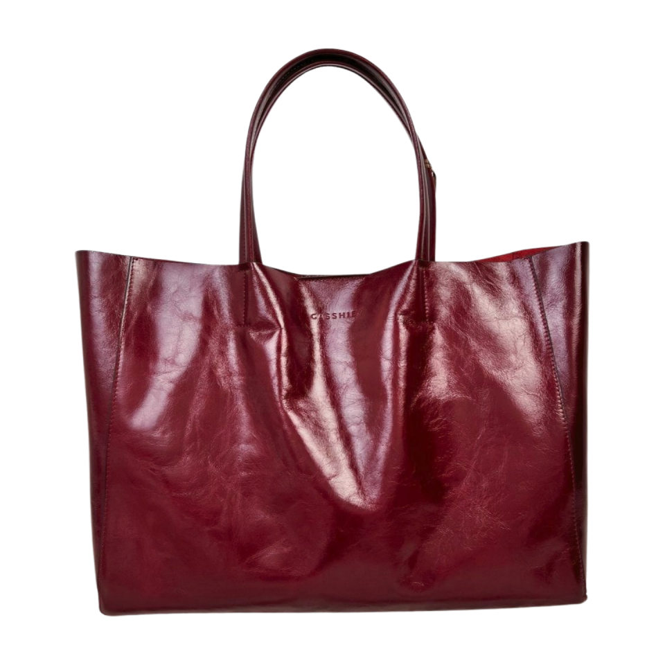 Shopper bag 8636 dana derisi bordo
