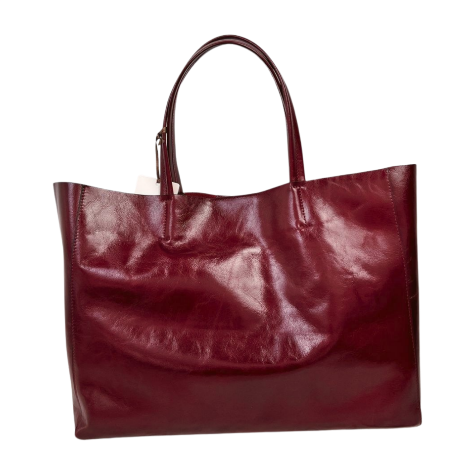 Shopper bag 8636 dana derisi bordo