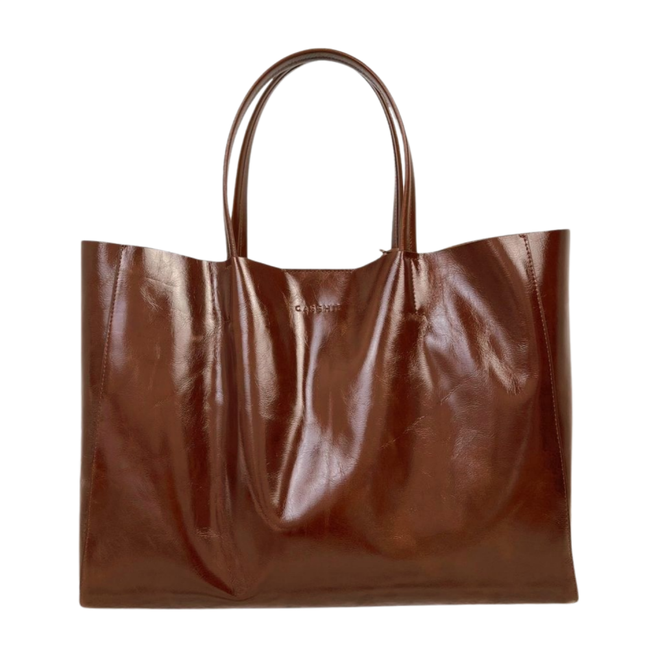 Shopper bag 8636 dana derisi kahve