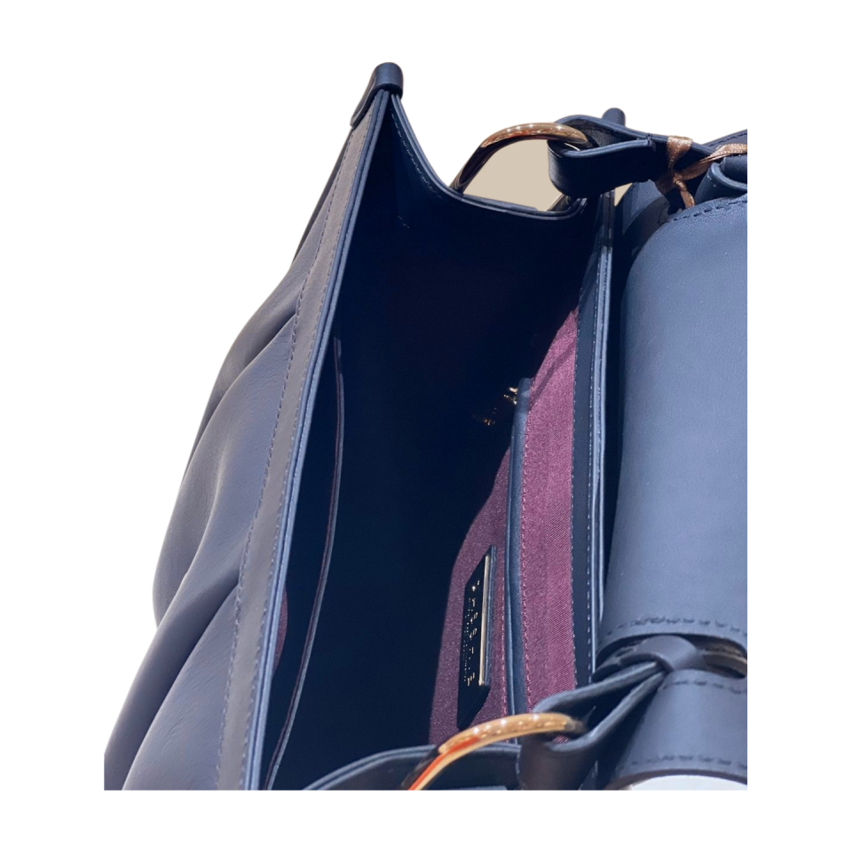 Satchel bag 8514 dana derisi siyah