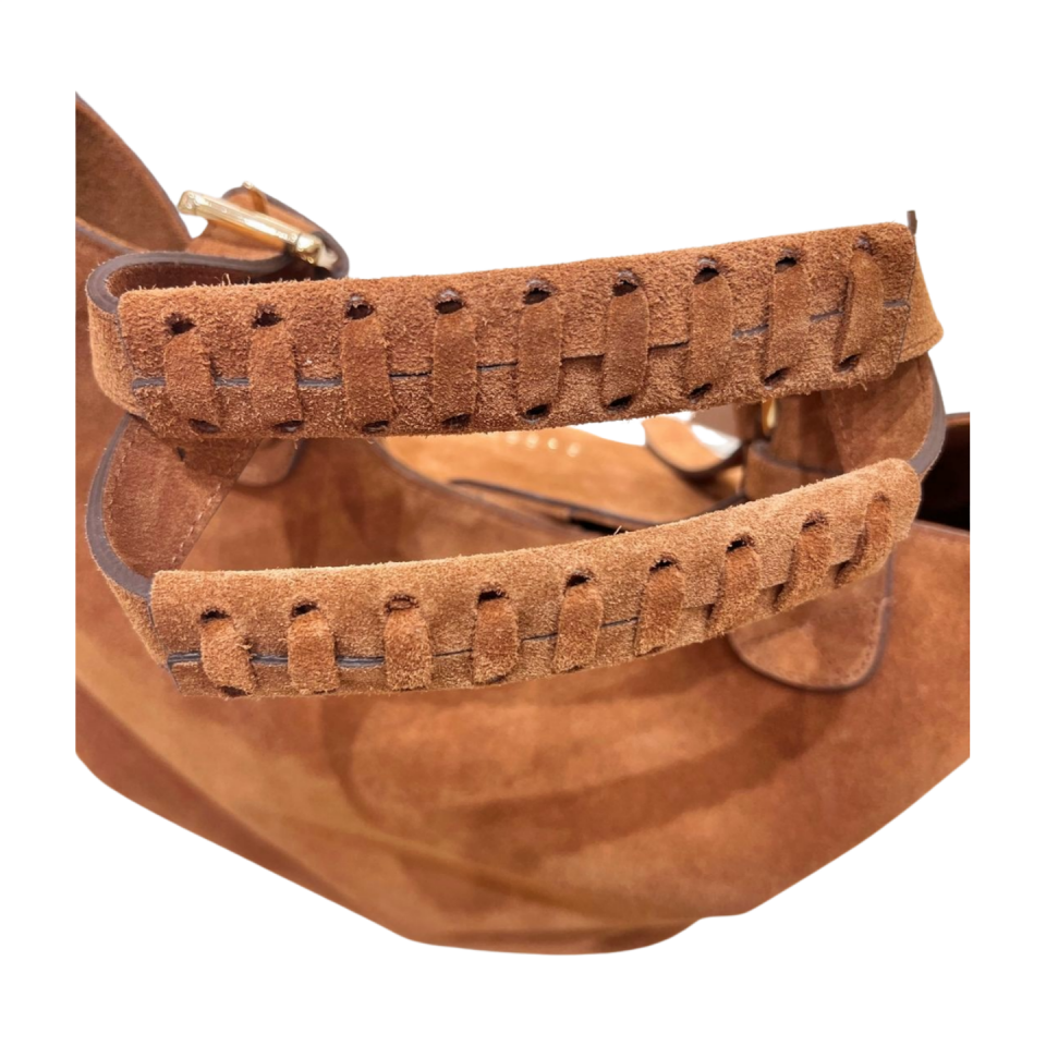 Tote bag 8614 süet deri camel
