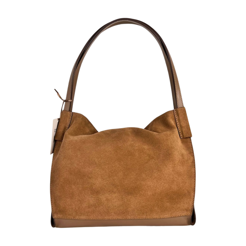 Hoba bag 8593 süet deri camel