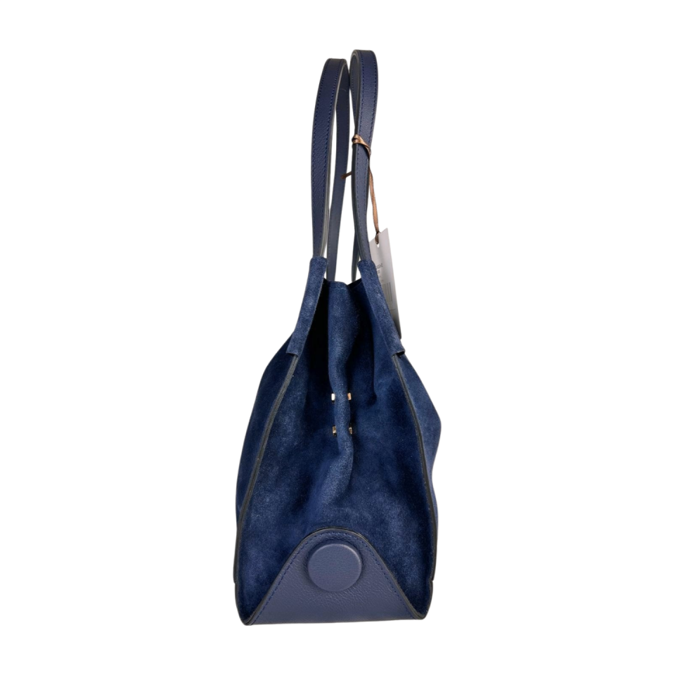 Hoba bag 8593 süet deri lacivert
