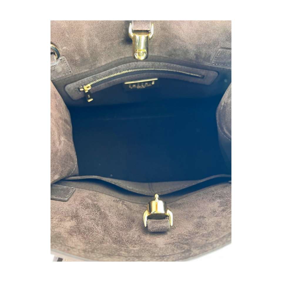 Bucket bag 8553 süet deri kahve