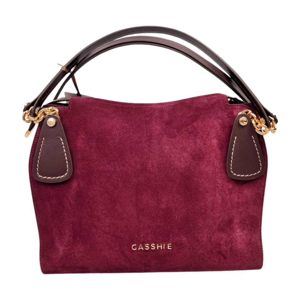 Hoba bag 8624 süet deri bordo