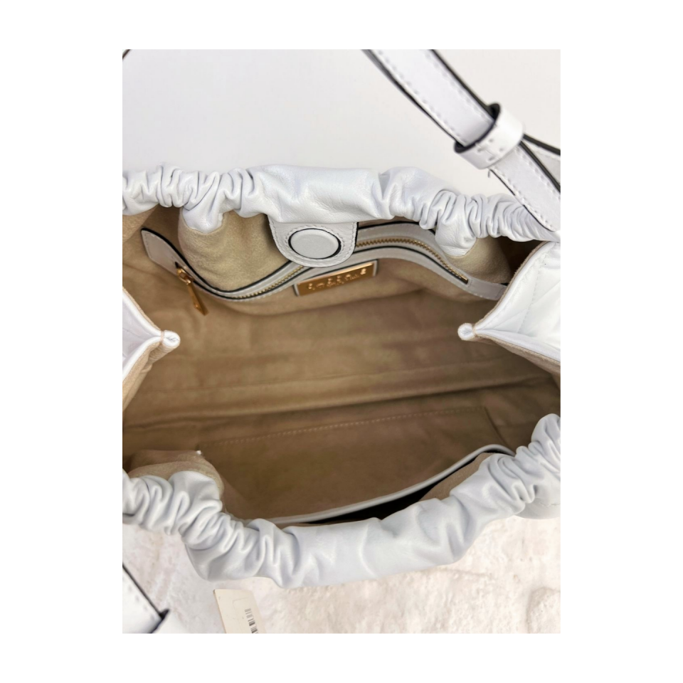 CITY bag 8550 hakiki deri beyaz