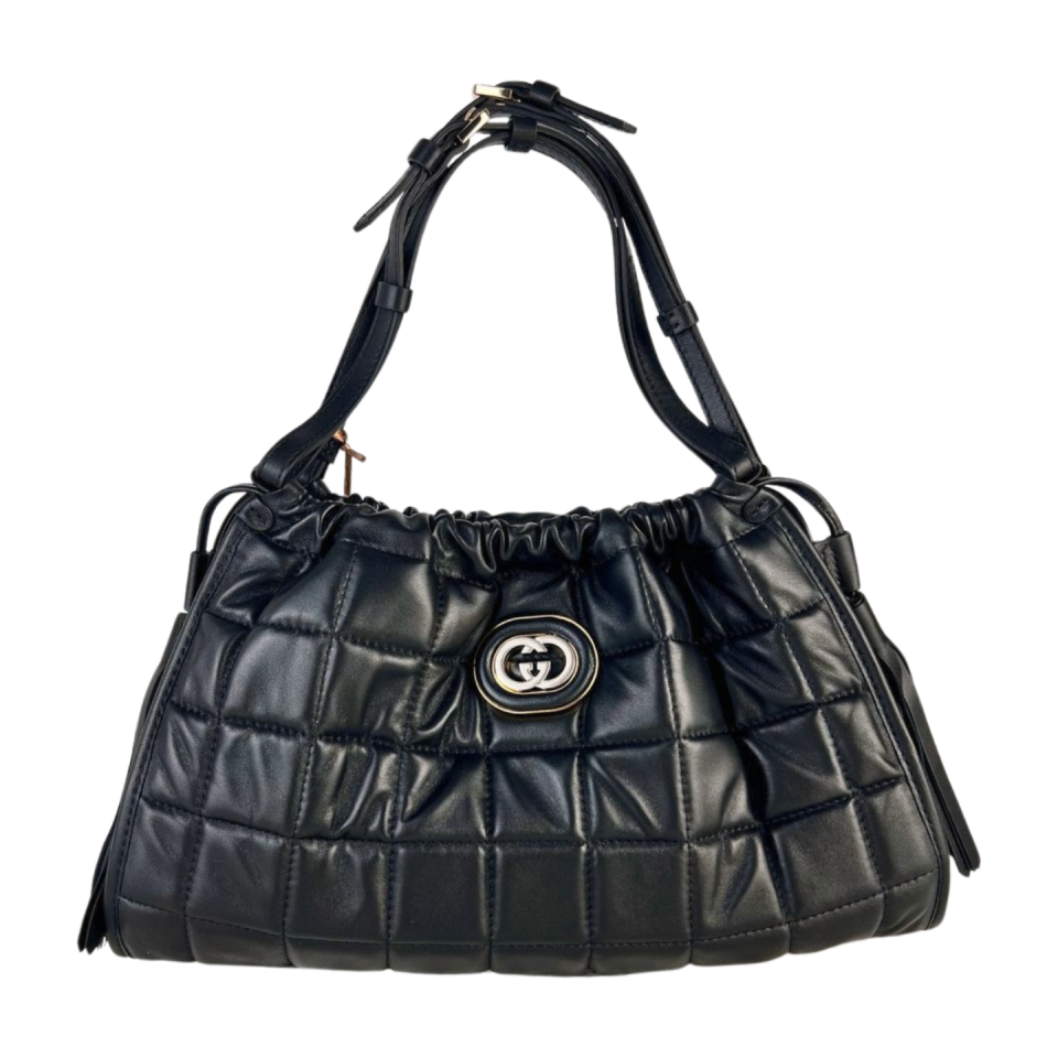 Quilted bag 8550 hakiki deri siyah