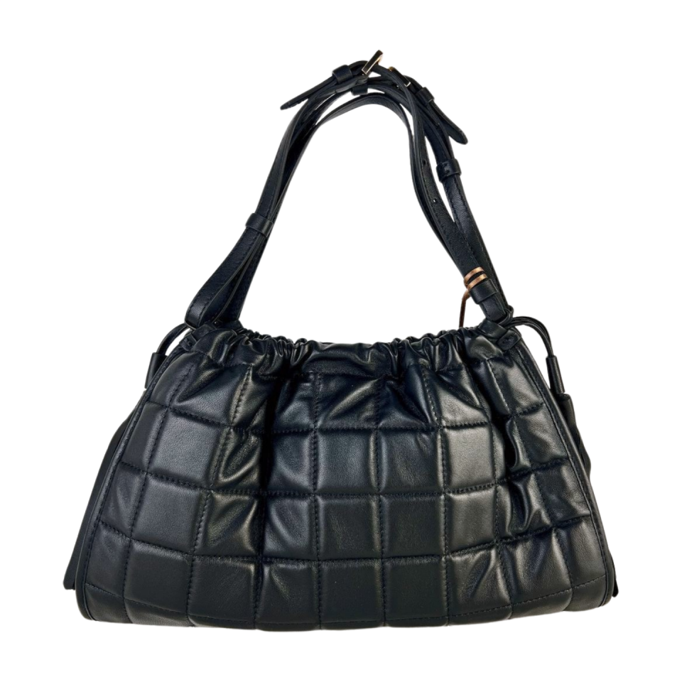 Quilted bag 8550 hakiki deri siyah