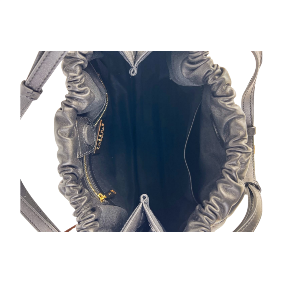 CITY bag 8550 hakiki deri siyah