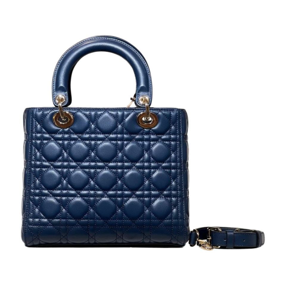 Quilted bag 8573 hakiki deri lacivert