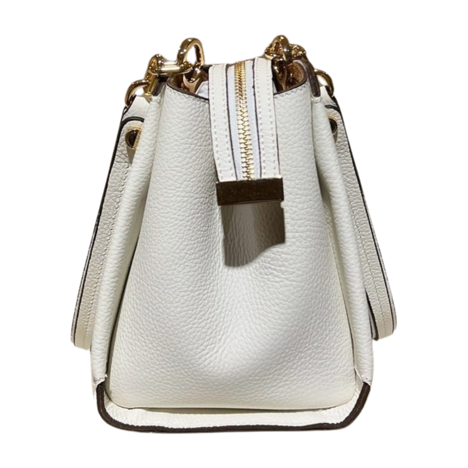 Barrel bag 8592 dana derisi beyaz