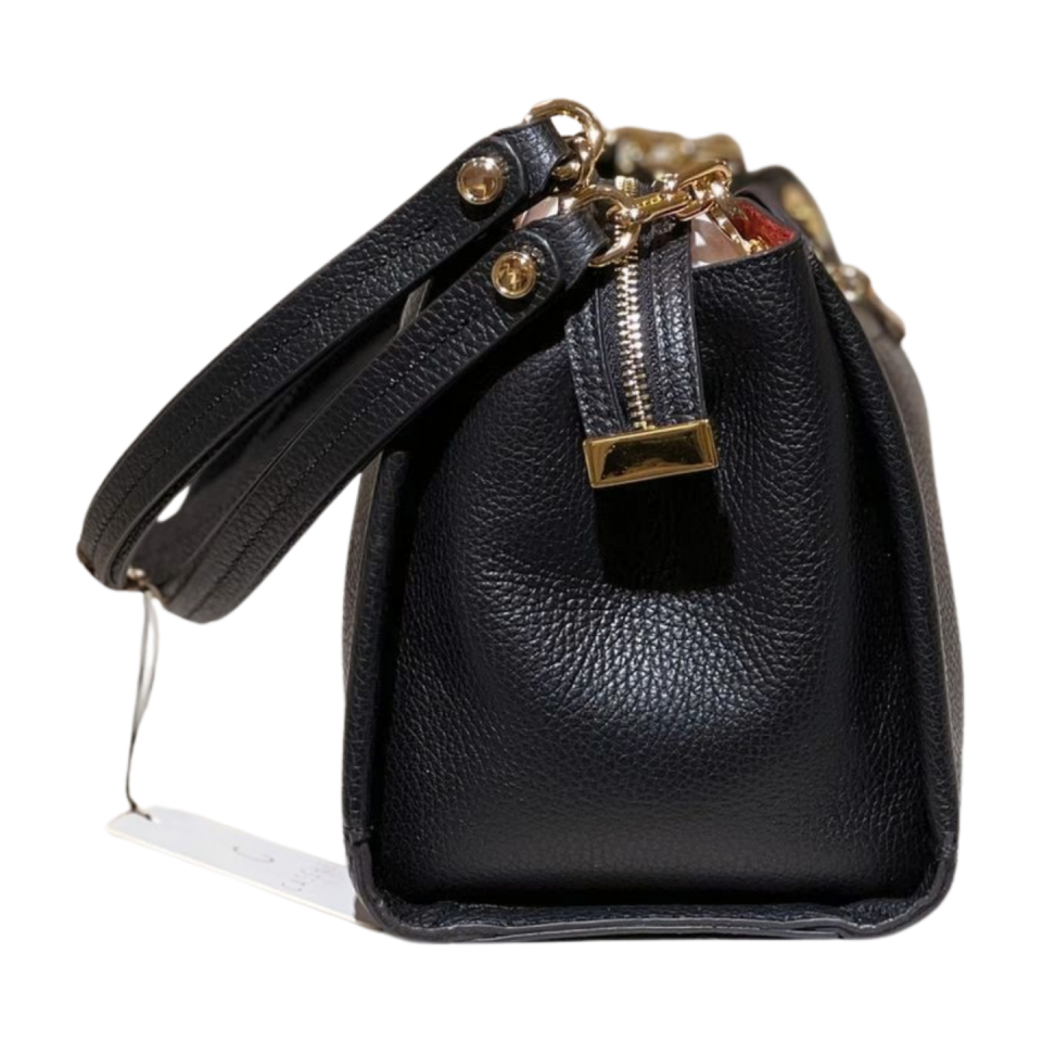 Barrel bag 8592 dana derisi siyah