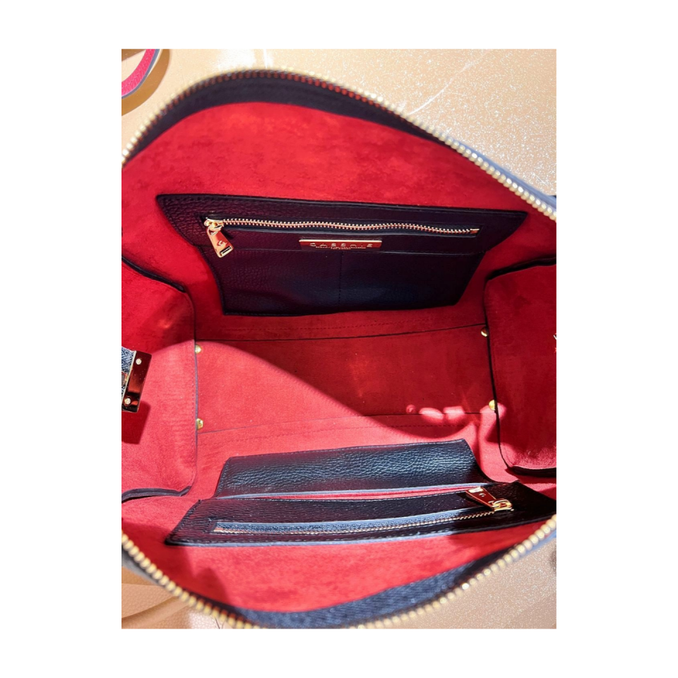 Barrel bag 8592 dana derisi siyah