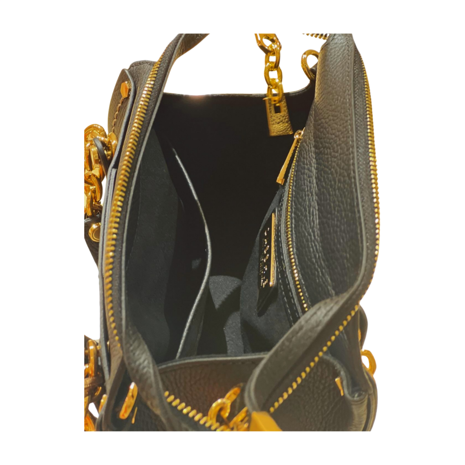 Barrel bag 8398 dana derisi siyah