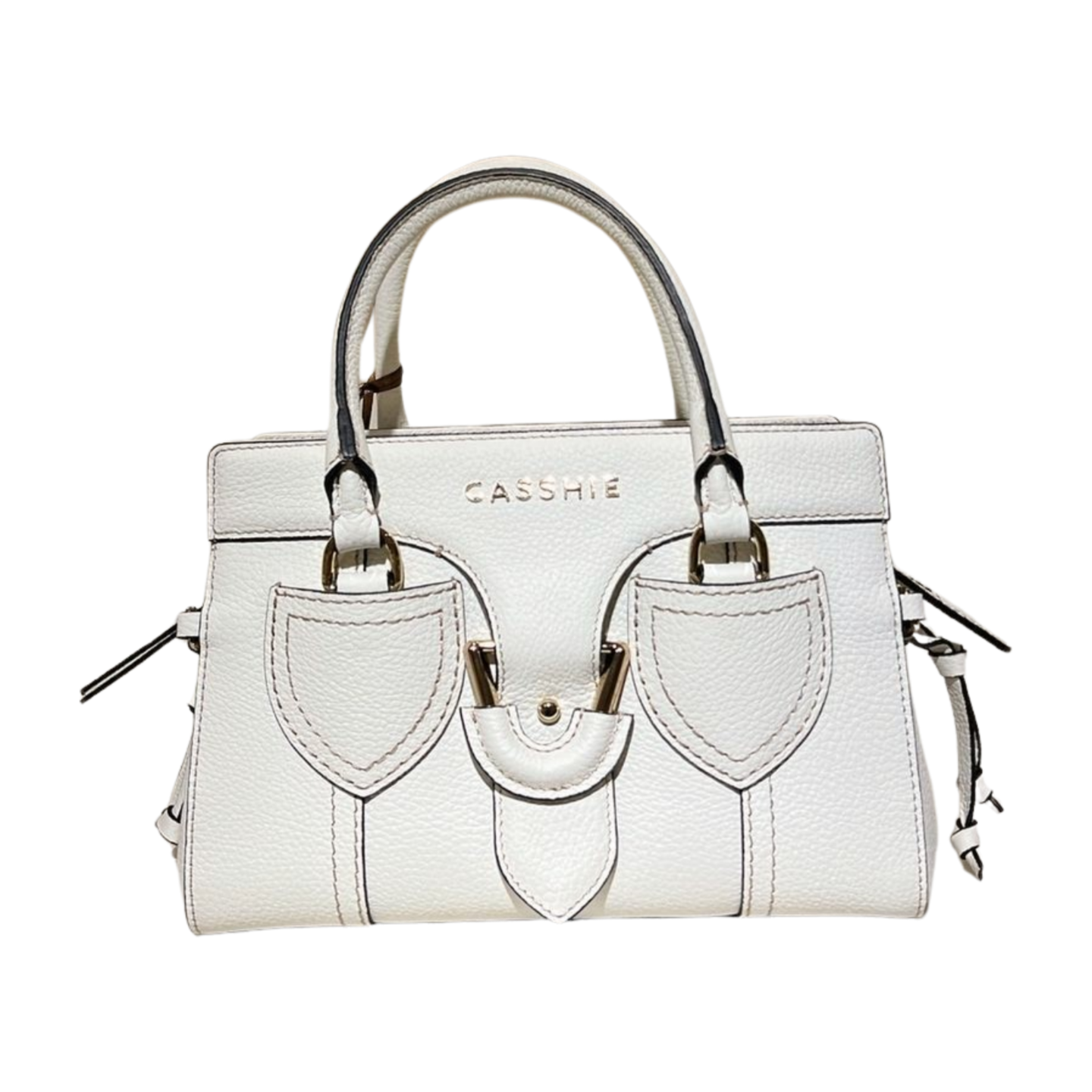 Baguette bag 8629(K) dana derisi beyaz
