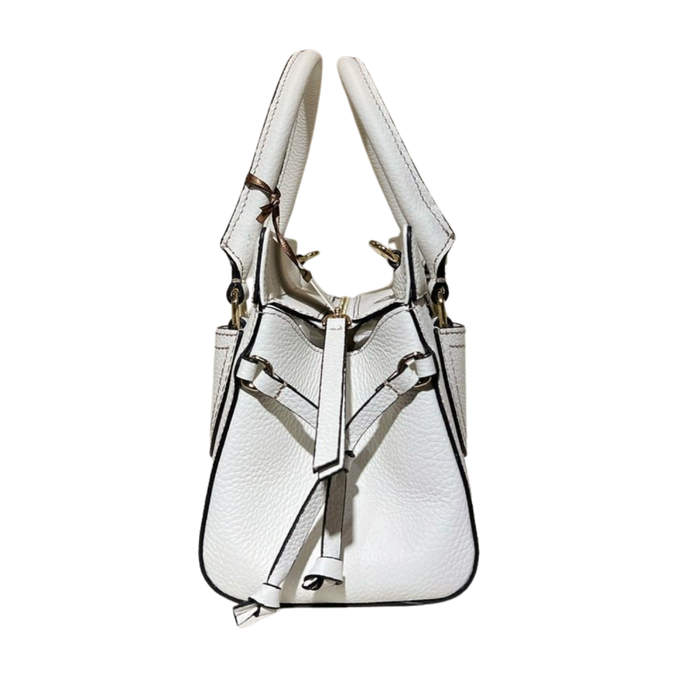 Baguette bag 8629(K) dana derisi beyaz