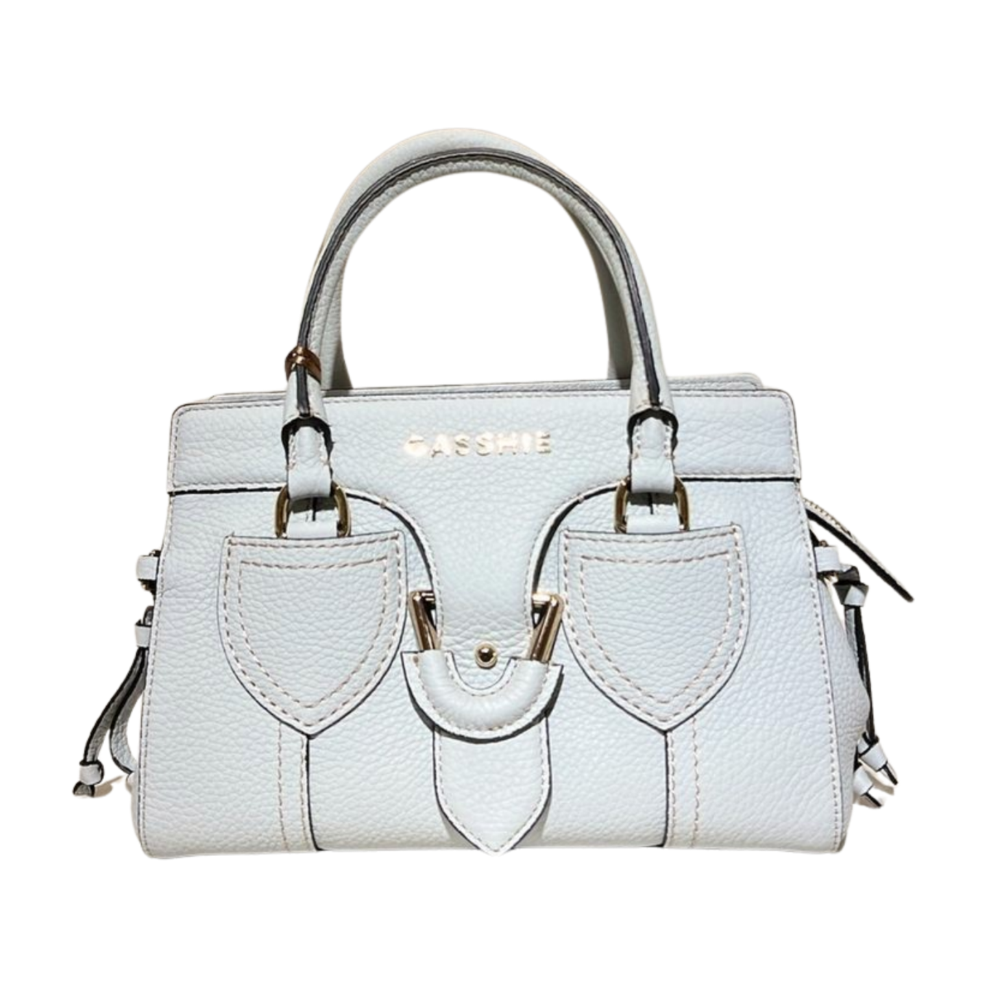 Baguette bag 8629(K) dana derisi buz mavi