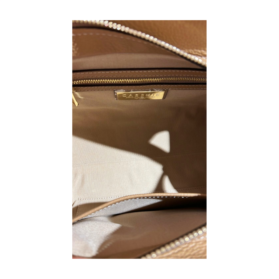 Baguette bag 8629(K)  dana derisi bej