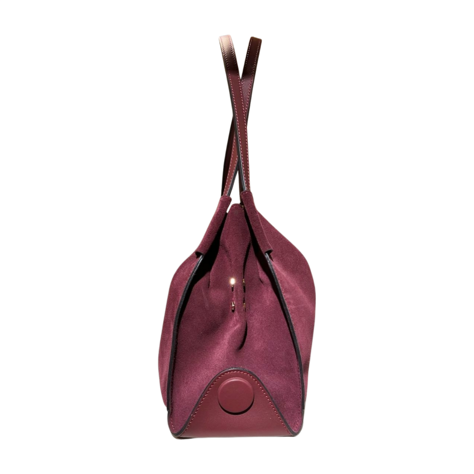 Hoba bag 8593 süet deri bordo