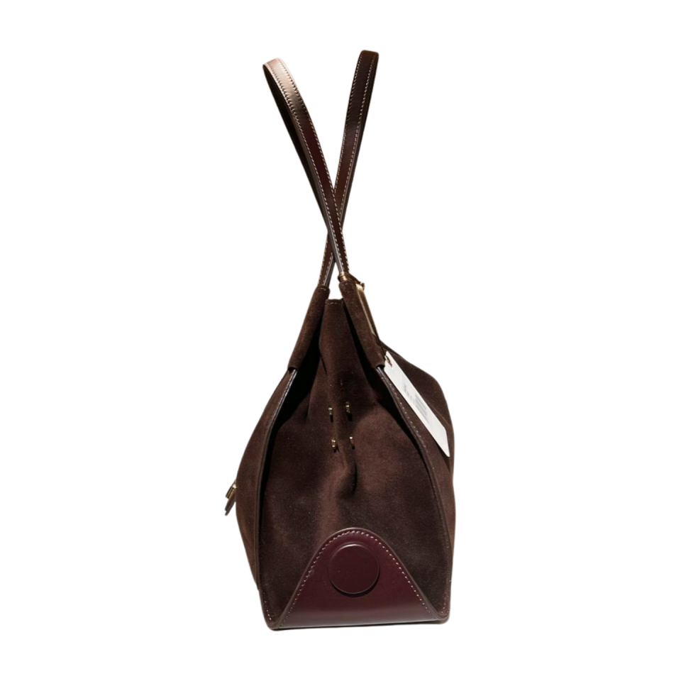 Hoba bag 8593 süet deri kahverengi