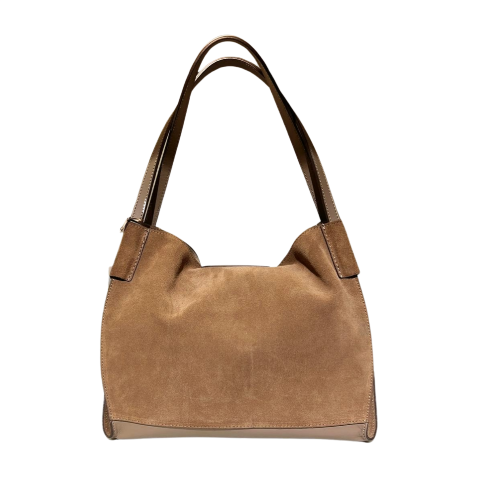 Hoba bag 8593 süet deri taba