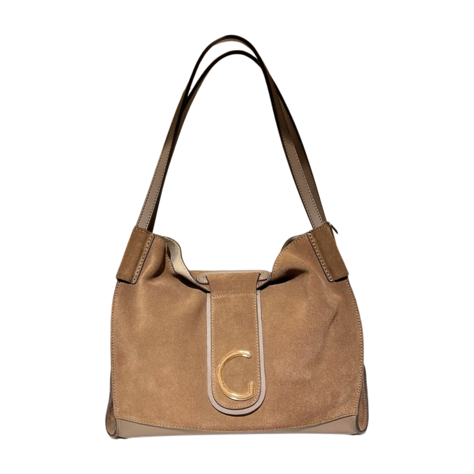 Hoba bag 8593 süet deri taba