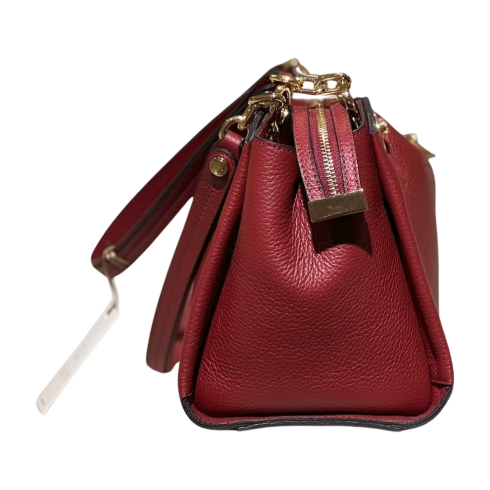 Barrel bag 8592 dana derisi bordo