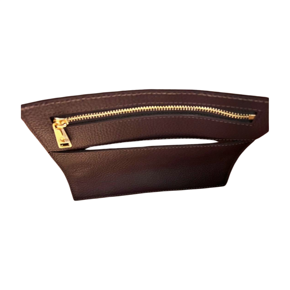 Barrel bag 8592 dana derisi kahverengi