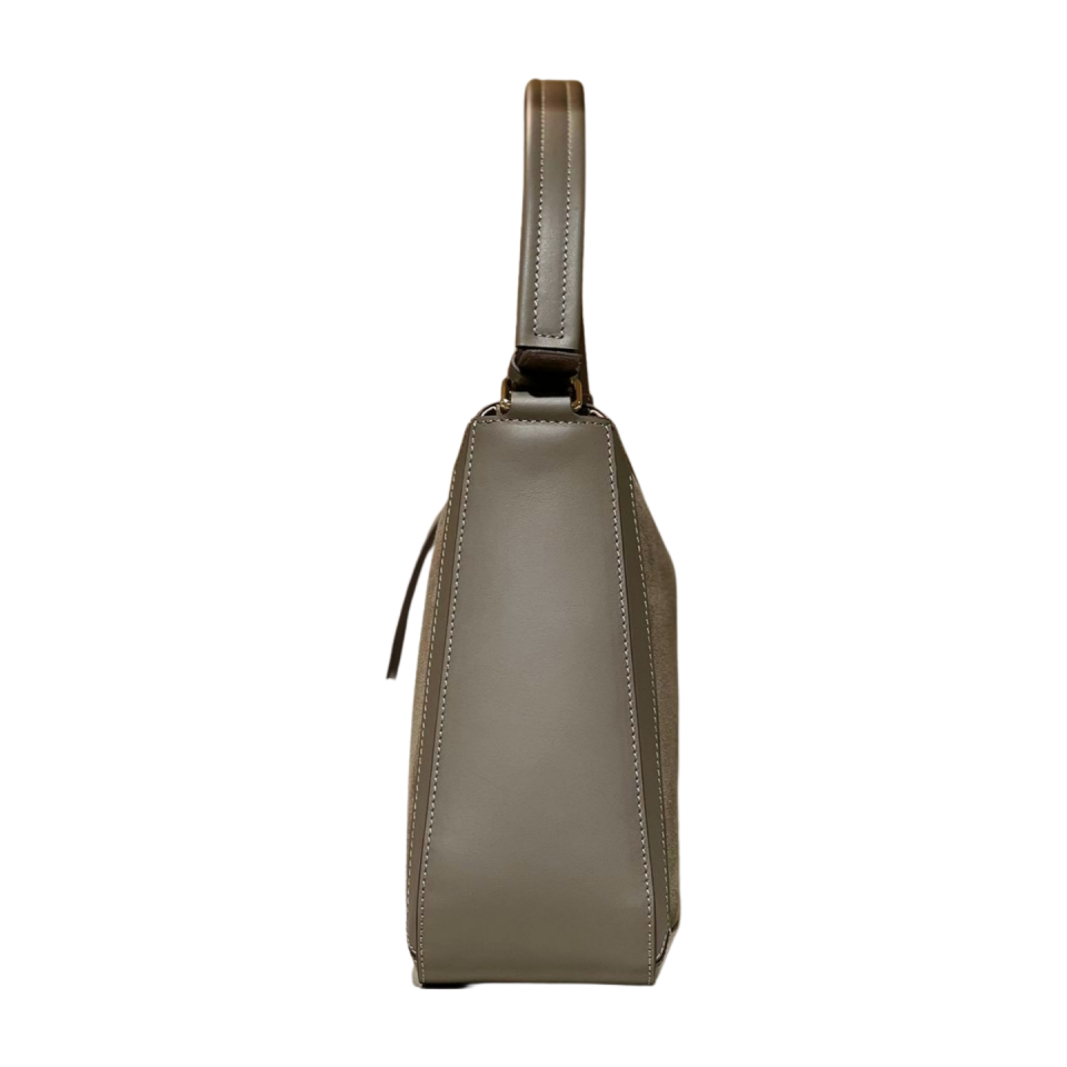 Baguette bag 8564 dana derisi haki (süet kombin)