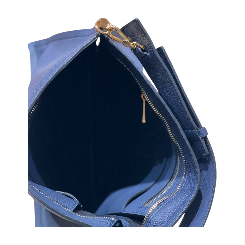 Barrel bag 8598 dana derisi lacivert