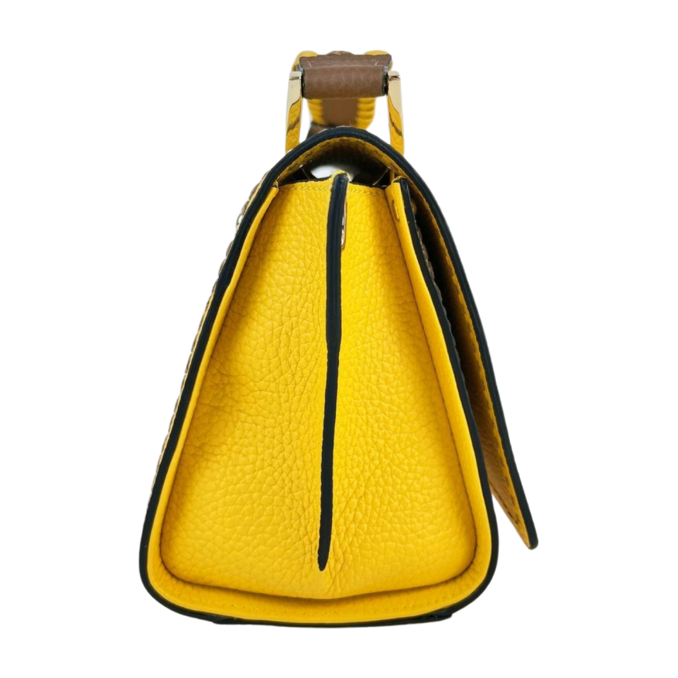 Cross body bag 8498 dana derisi sarı