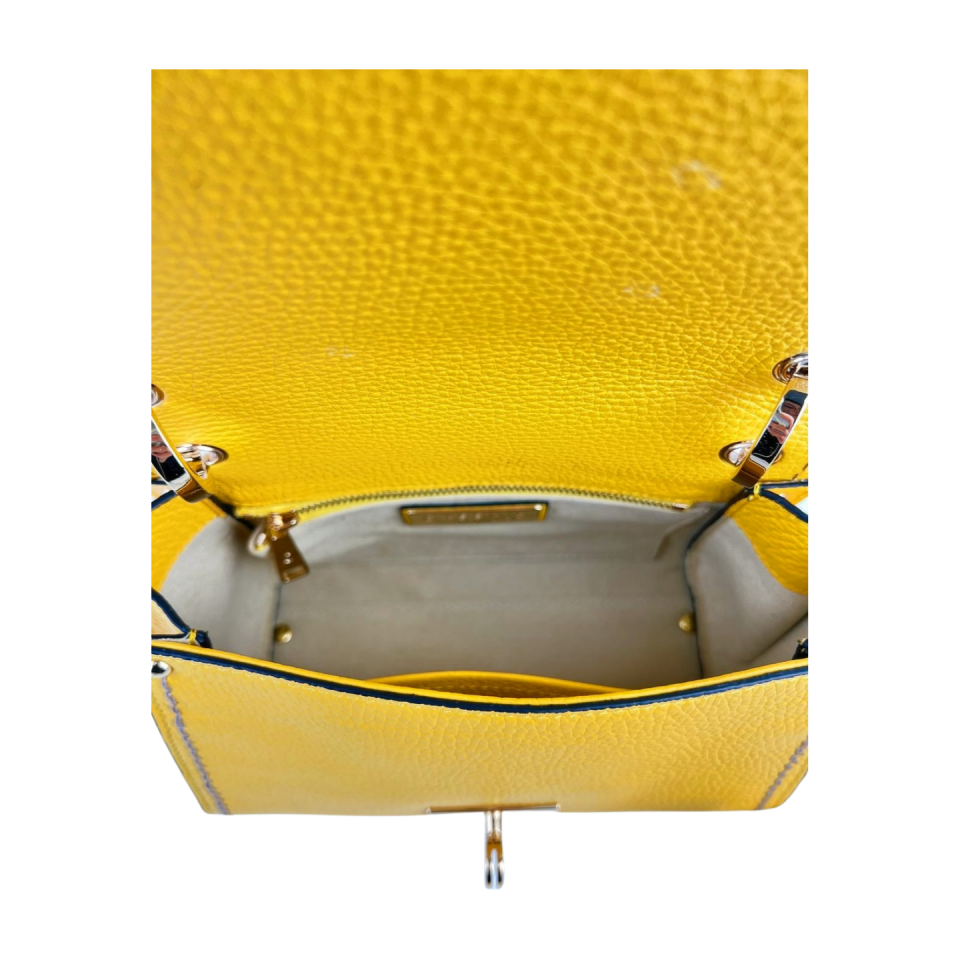 Cross body bag 8498 dana derisi sarı