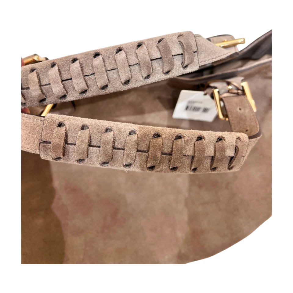 Tote bag 8614 süet deri vizon