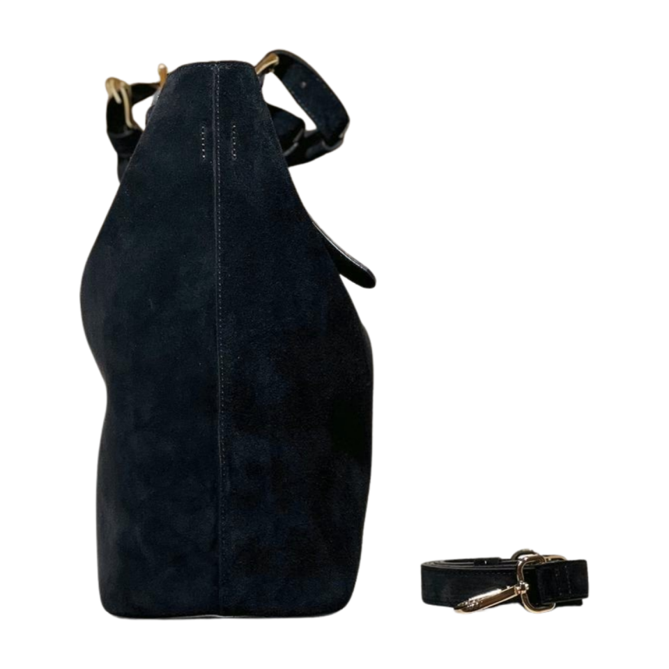 Tote bag 8614 süet deri siyah