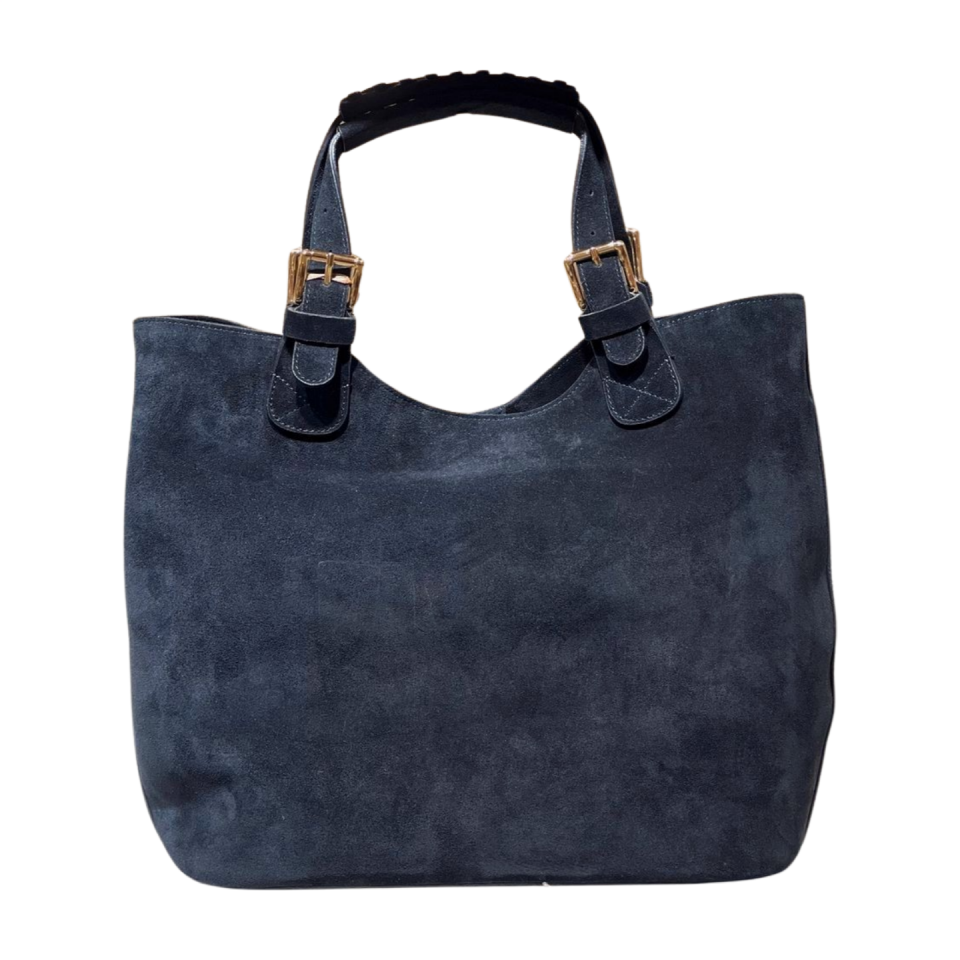 Tote bag 8614 süet deri siyah