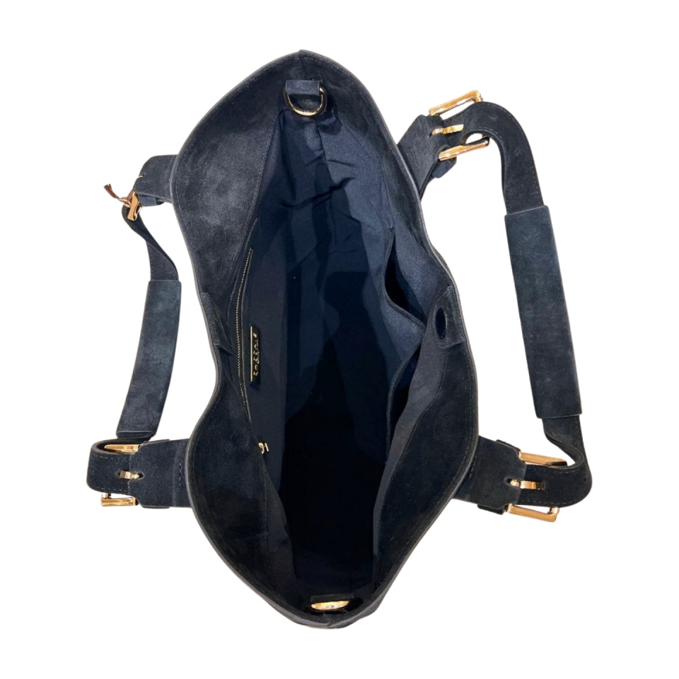 Tote bag 8614 süet deri siyah