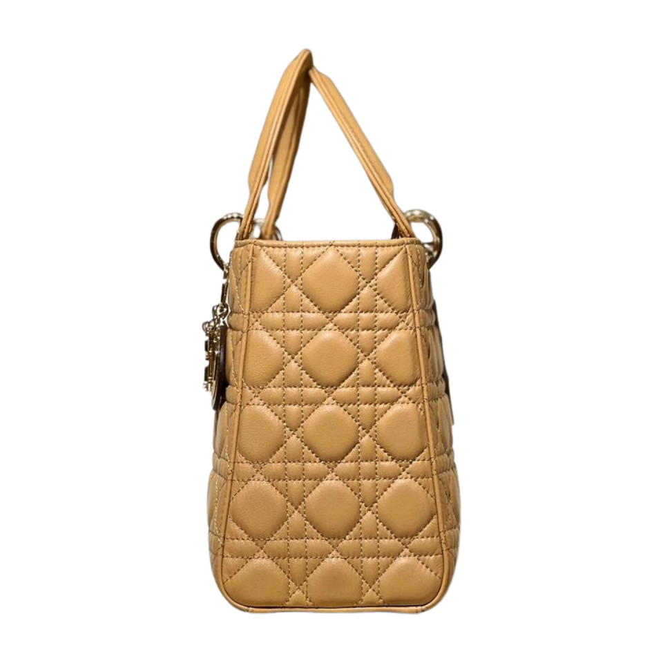 Quilted bag 8573 hakiki deri bej