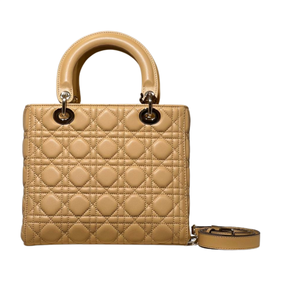 Quilted bag 8573 hakiki deri bej