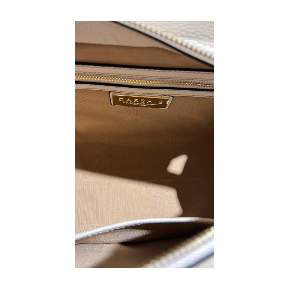 Baguette bag 8628(B) dana derisi beyaz