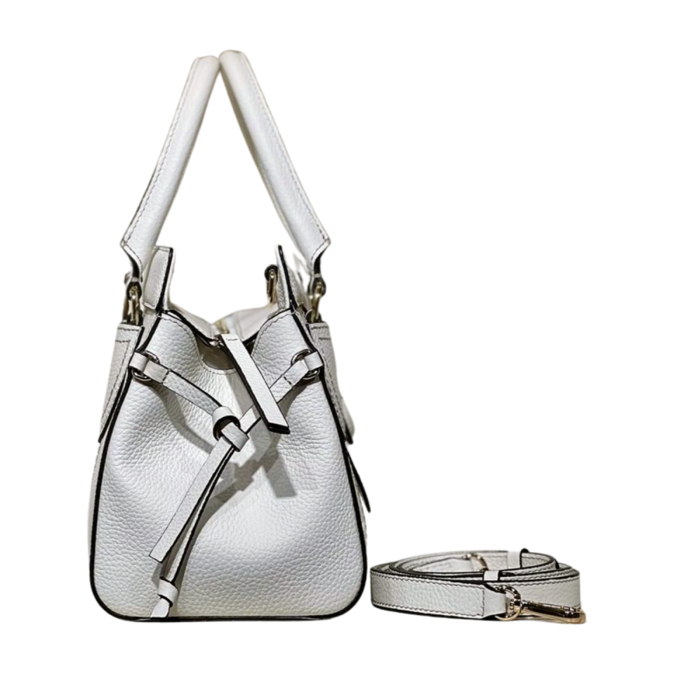 Baguette bag 8628(B) dana derisi beyaz