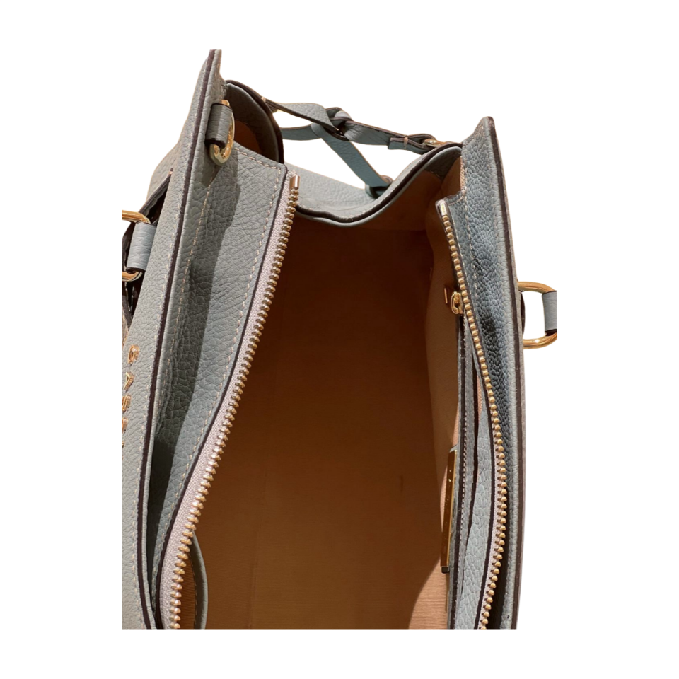 Baguette bag 8628(B) dana derisi mavi