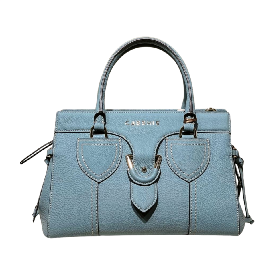Baguette bag 8628(B) dana derisi mavi