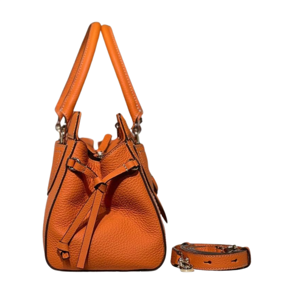 Baguette bag 8628(B) dana derisi turuncu
