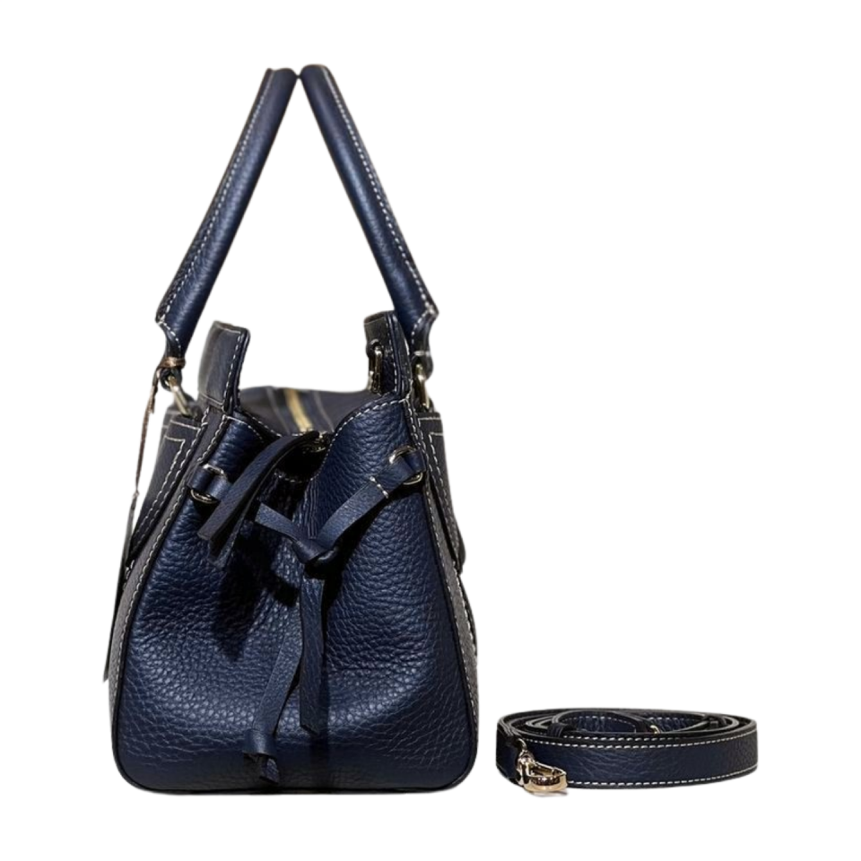 Baguette bag 8628(B) dana derisi lacivert