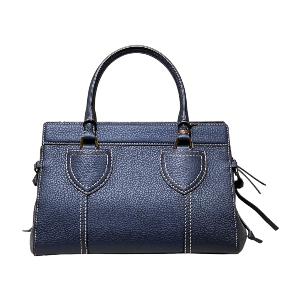 Baguette bag 8628(B) dana derisi lacivert