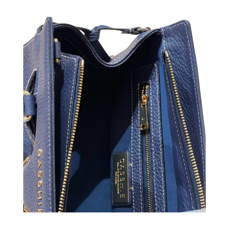 Baguette bag 8628(B) dana derisi lacivert