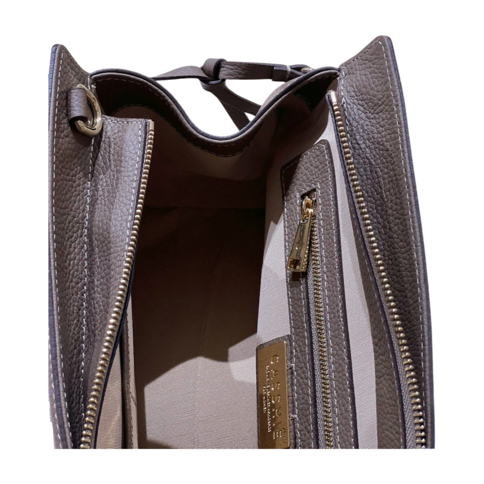 Baguette bag 8628(B) dana derisi vizon