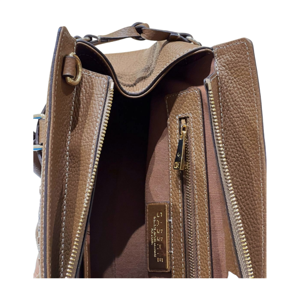 Baguette bag 8628(B) dana derisi taba