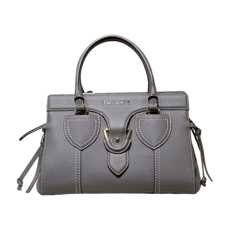 Baguette bag 8628(B) dana derisi antrasit