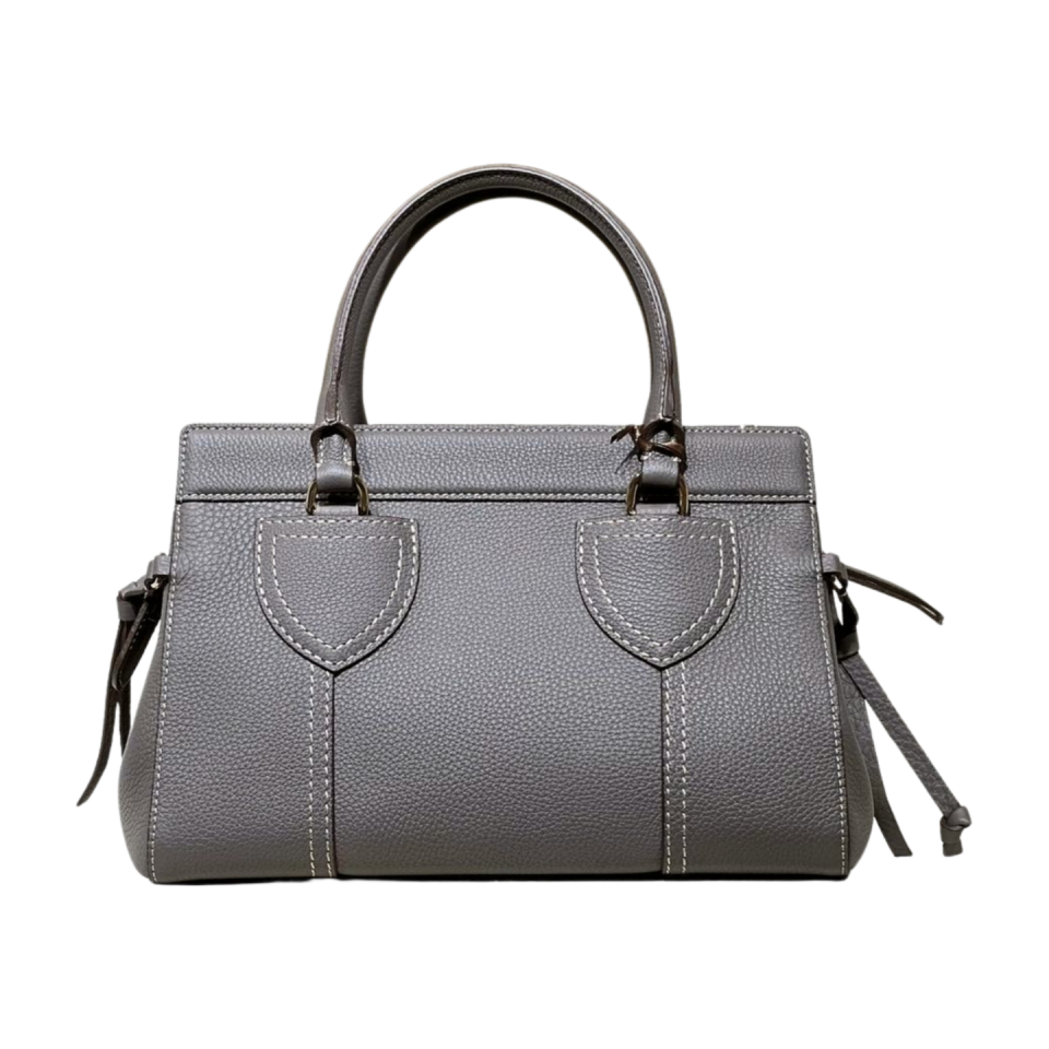 Baguette bag 8628(B) dana derisi antrasit